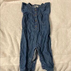 Kids Blue Denim Romper